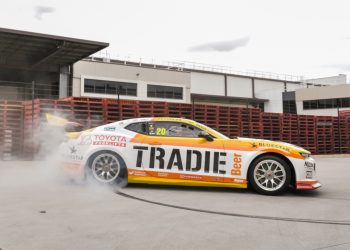 David Reynolds cuts a skid at the Tradie Beer brewery. Image: Supplied